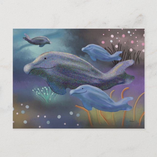 Postal Hábitat marino (Anverso)