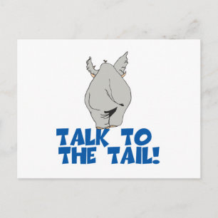 Postal Habla con el elefante de la cola