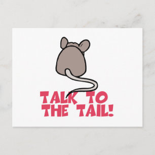 Postal Habla con el Ratón de la Cola