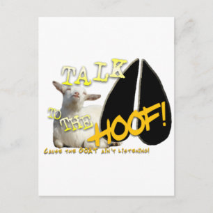 POSTAL ¡HABLA CON LA CABEZA! FUNNY GOAT DICIENDO