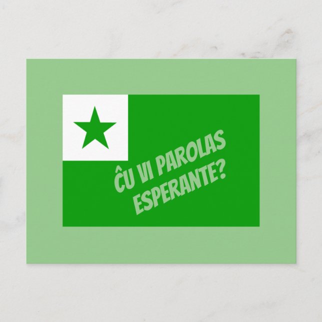 Postal ¿Habla Esperanto? (Anverso)