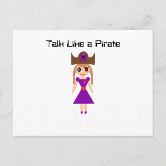 Postal Hablar como un pirata