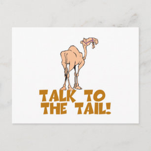 Postal Hablar con el camello de cola