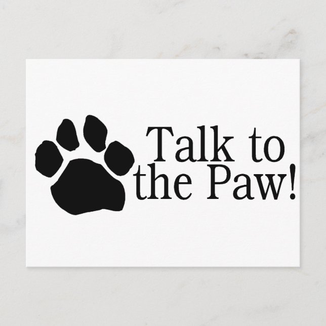 Postal Hablar Con La Paw (Anverso)