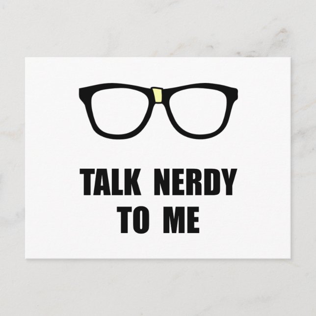 Postal Hablar Nerdy Conmigo (Anverso)