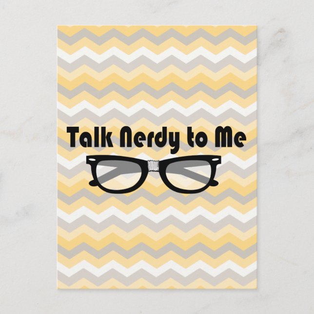 Postal Hablar Nerdy Conmigo (Anverso)