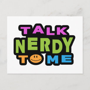 Postal Hablar Nerdy Conmigo