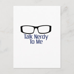 Postal Hablar Nerdy Conmigo