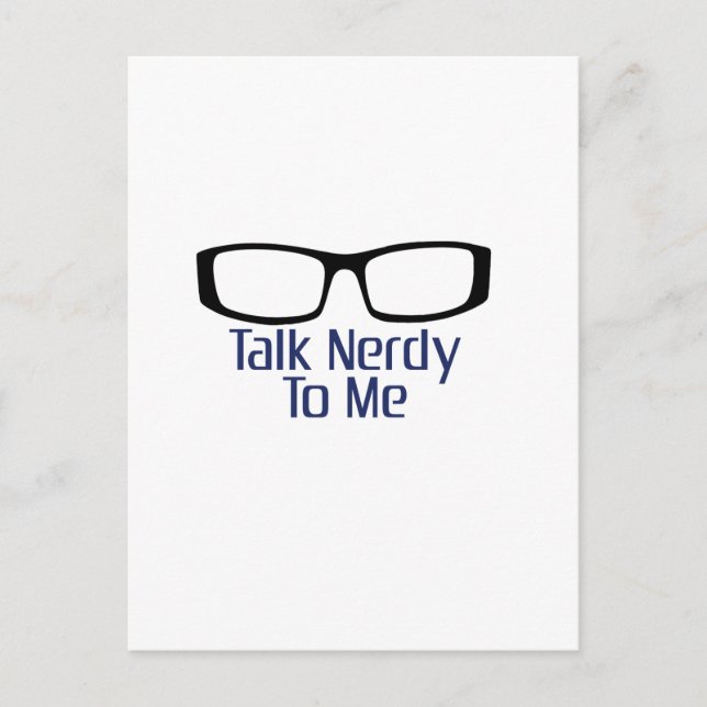 Postal Hablar Nerdy Conmigo (Anverso)