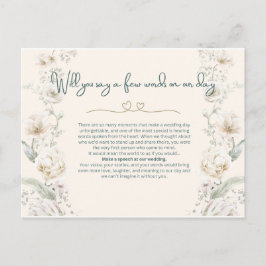 Postal ¿Hablará usted en nuestro día - Propuesta