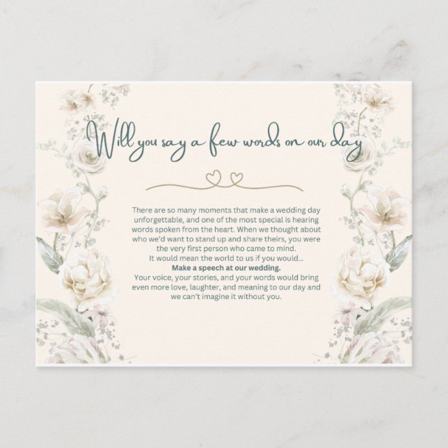 Postal ¿Hablará usted en nuestro día - Propuesta (Anverso)