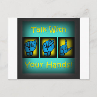 Postal Hable con sus manos (2)