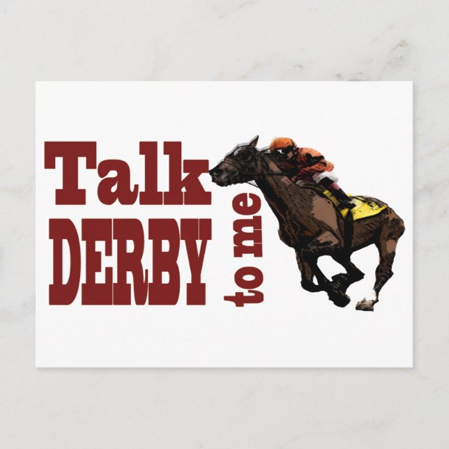 Postal Hable Derby conmigo regalos y Novedades (Anverso)