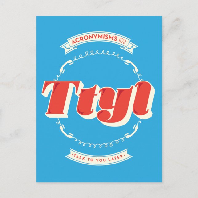 Postal Hable Más Tarde (Anverso)