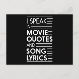 Postal Hablo en citas de películas y letras de canciones