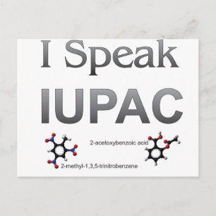 Postal Hablo Nomenclatura de Química de IUPAC