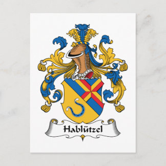 Postal Hablutzel Family Crest