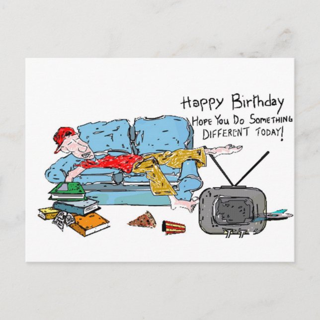 Postal Hacer Algo Diferente Cumpleaños (Anverso)