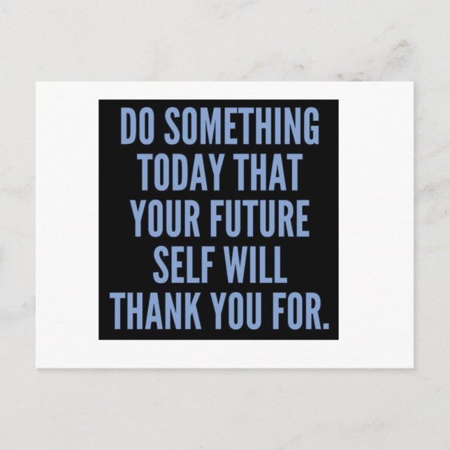 Postal Hacer algo hoy (Anverso)