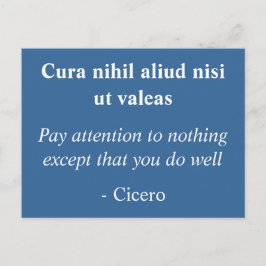 Postal Hacer bien - cita inspiradora de Cicerón