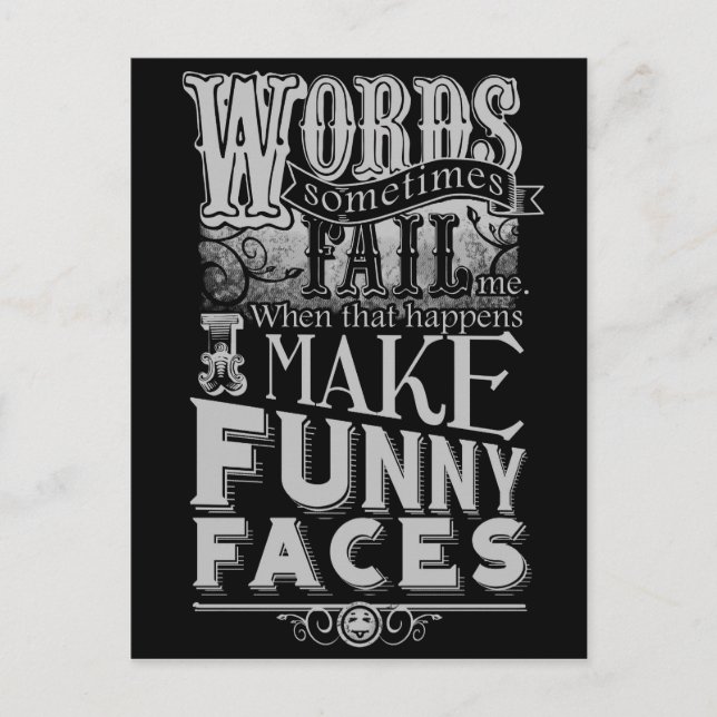 Postal Hacer Caras (Anverso)