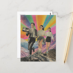 Postal Hacer footing y patinar en Mountain Ridge Surreal