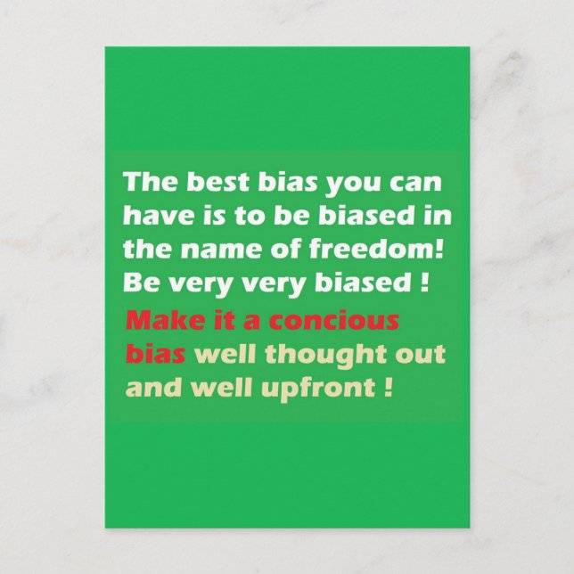 Postal Hacer grande la libertad de nuevo (Anverso)