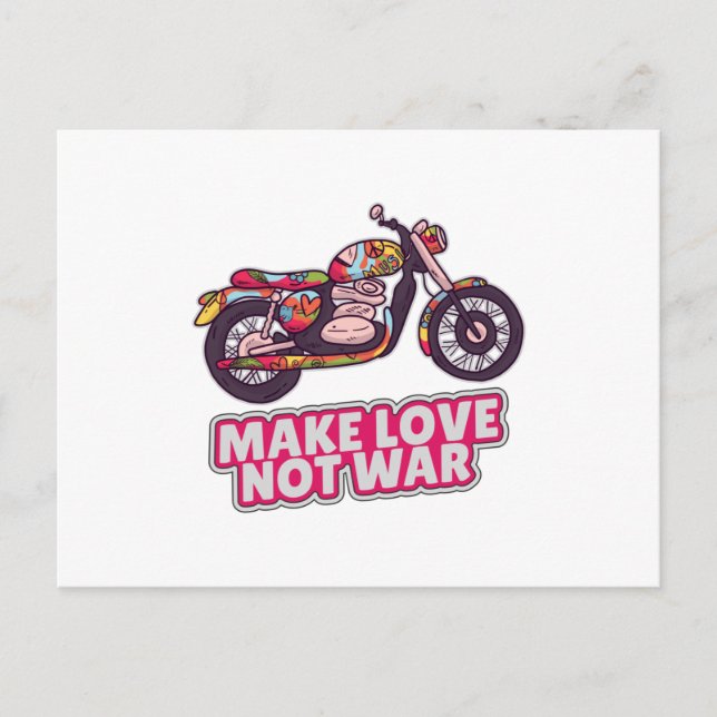 Postal Hacer que el amor no sea la guerra (Anverso)