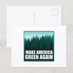 Postal Hacer que Estados Unidos vuelva a ser verde