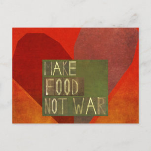 Postal Hacer que la comida no sea guerra