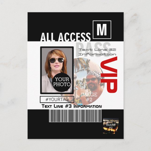 Postal Hacer que su propio VIP Pass 8 sea personalizado (Anverso)
