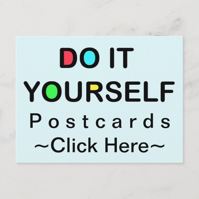 Postal HACERLO A TI MISMO ~ Postcard (Anverso)