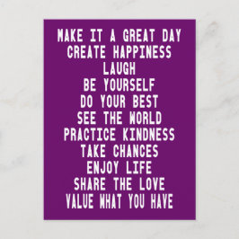 Postal Hacerlo un gran día de citas gráficas Inspiradoras