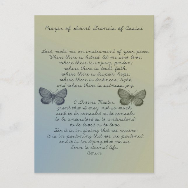 Postal Hacerme Un Instrumento (Anverso)