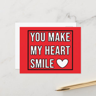 Postal Haces mi sonrisa cardíaca