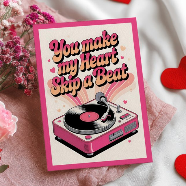 Postal Haces que mi corazón dé un vuelco Día de San Valen (Subido por el creador)