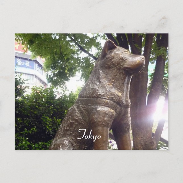 Postal hachiko shibuya (Anverso)