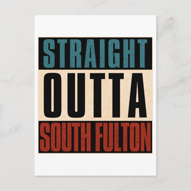 Postal Hacia el sur de Fulton Georgia GA (Anverso)