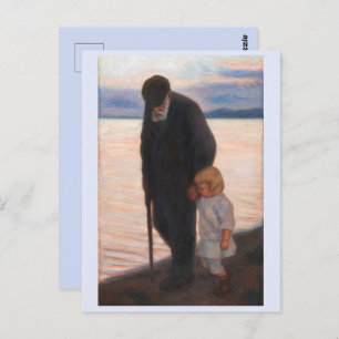 Postal Hacia la noche, Hugo Simberg