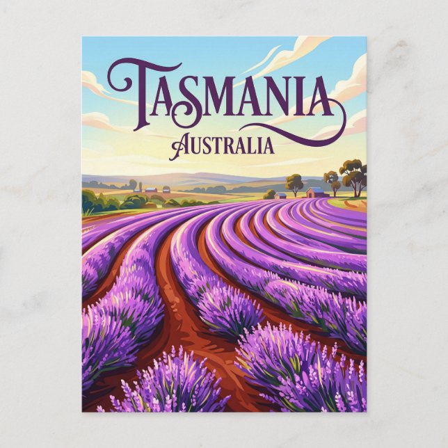 Postal Hacienda de Lavanda Bridestowe Australia (Anverso)
