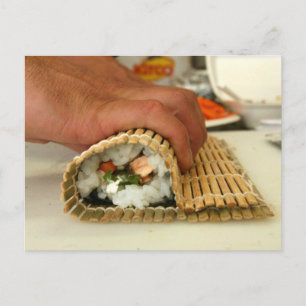 Postal Haciendo Sushi