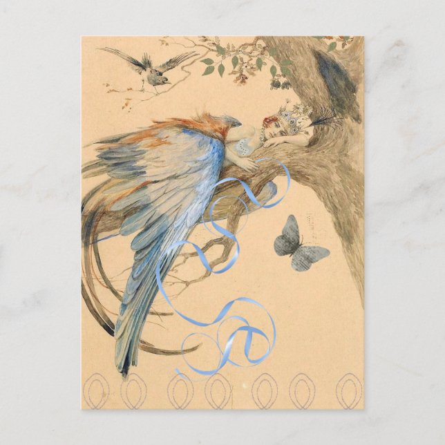 Postal Hada de bosque (Anverso)