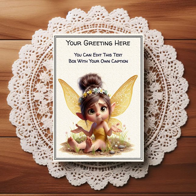 Postal Hada de cuento de hadas sentimental caprichosa cot (Subido por el creador)