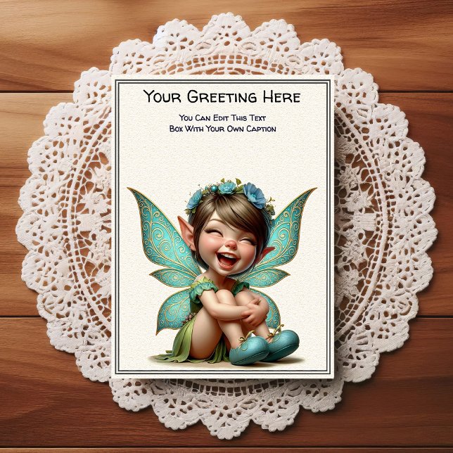 Postal Hada de cuento de hadas sentimental caprichosa cot (Subido por el creador)