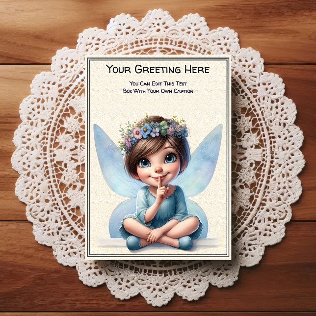 Postal Hada de cuento de hadas sentimental caprichosa cot (Subido por el creador)