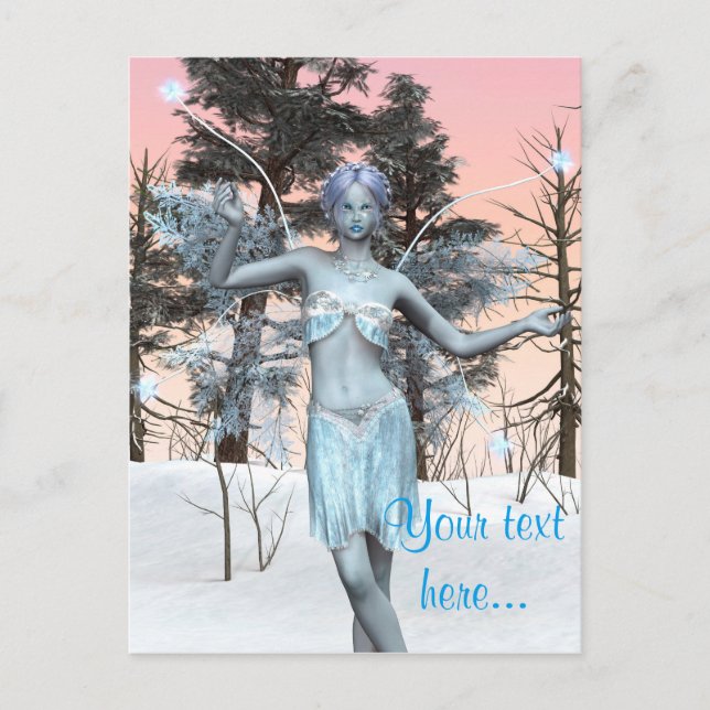 Postal Hada de Hielo (Anverso)