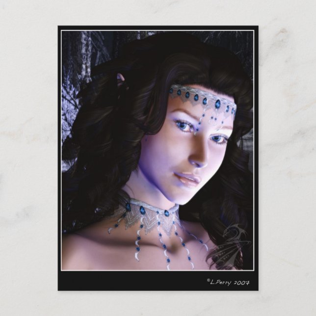 Postal Hada de Invierno (Anverso)