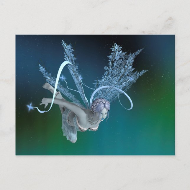 Postal Hada de Invierno (Anverso)
