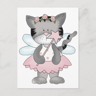 Postal Hada de Kitty Rosa