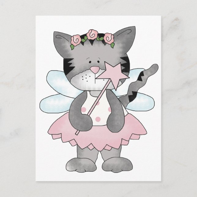 Postal Hada de Kitty Rosa (Anverso)